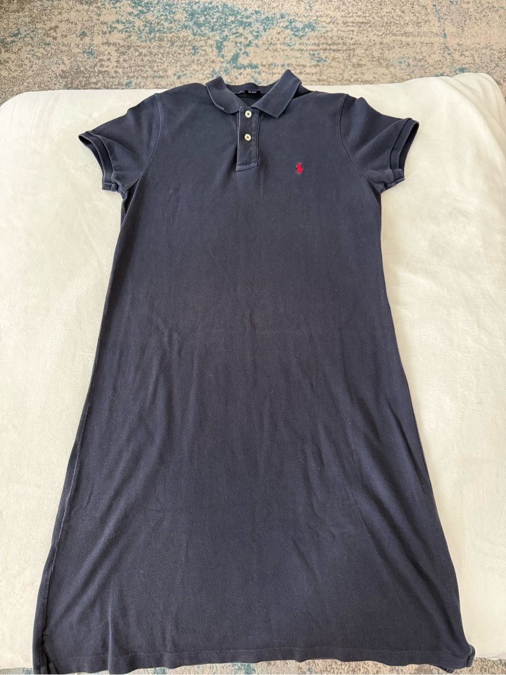 Ralph Lauren Sport Women’s Cotton Mesh Polo Dress Navy Blue Size M E06